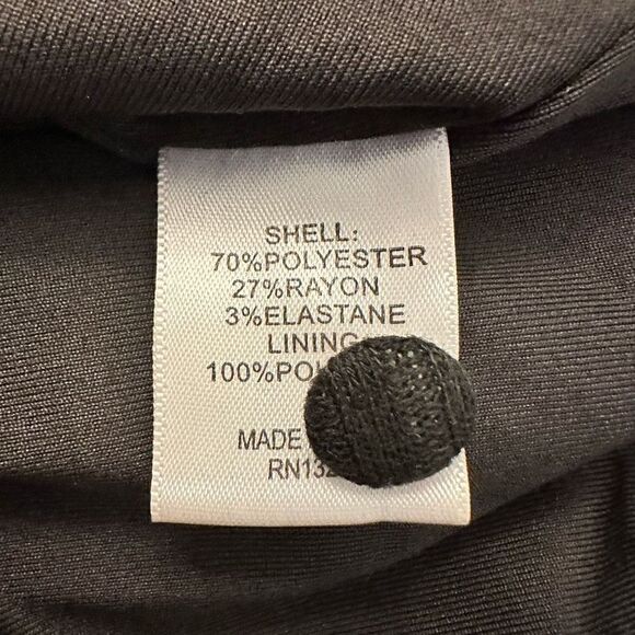 Privacy Please Revolve Hartford Metallic Ribbed Stripe Black Bodysuit Size XL - Picture 5 of 5